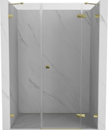 Mexen Lunar Duschdrehtür rechts 150 cm, transparent, golden - 834S-150-050-50-00-P