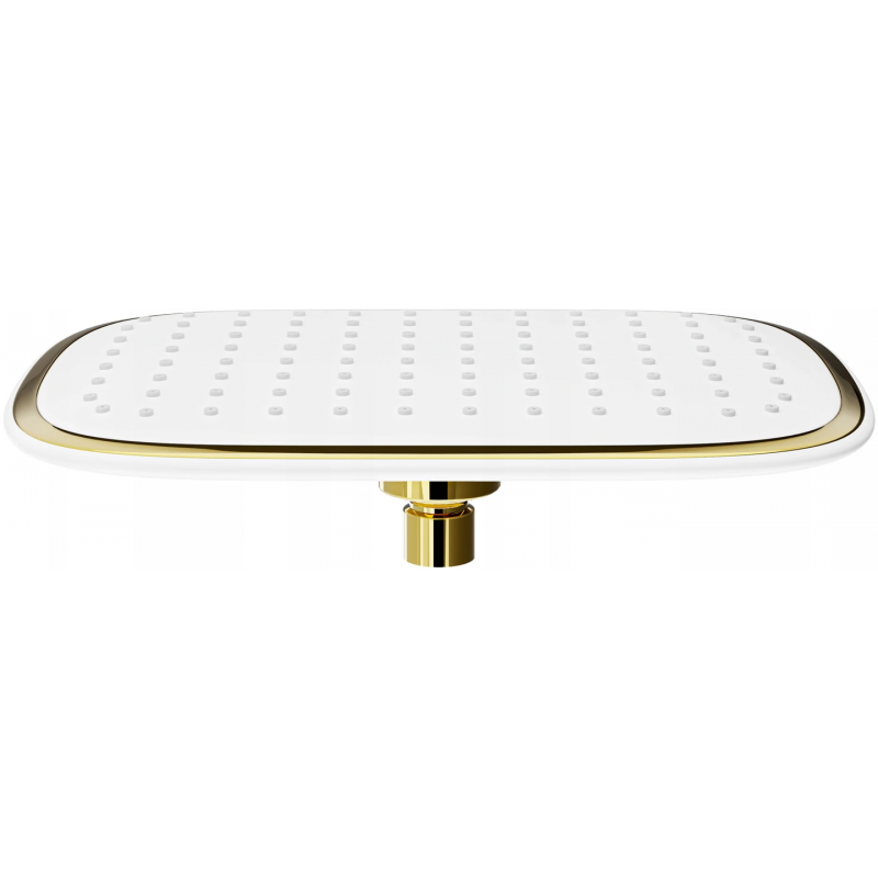 Mexen D-49 Regendusche 25x19 cm, weiß/gold - 79749-25