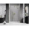 Mexen Lunar Duschflügeltür rechts 155 cm, transparent, gold - 834S-155-050-50-00-P