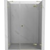 Mexen Lunar Duschfaltür rechts 160 cm, transparent, gold - 834S-160-050-50-00-P