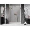 Mexen Lunar L Pendeltür Dusche links 120 cm, transparent, gebürstetes Kupfer - 834SL-120-050-65-00-L