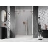 Mexen Lunar L Pendeltür Dusche links 120 cm, transparent, gebürstetes Kupfer - 834SL-120-050-65-00-L