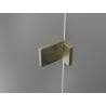 Mexen Lunar Duschdrehtür rechts 135 cm, transparent, gebürstetes Gold - 834S-135-050-55-00-P