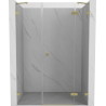 Mexen Lunar Duschdrehtür rechts 135 cm, transparent, gebürstetes Gold - 834S-135-050-55-00-P