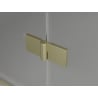 Mexen Lunar Duschtür rechts, 150 cm, transparent, gebürstetes Gold - 834S-150-050-55-00-P