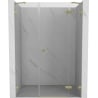 Mexen Lunar Duschdrehtür rechts 160 cm, transparent, gold gebürstet - 834S-160-050-55-00-P