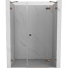 Mexen Lunar Duschdrehtür rechts 135 cm, transparent, Roségold - 834S-135-050-60-00-P