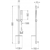 Mexen DQ72 verstellbares Duschset, Chrom - 785724581-00