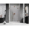 Mexen Lunar Duschschwingtür rechts 150 cm, transparent, Roségold - 834S-150-050-60-00-P