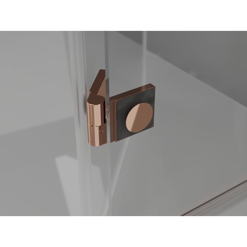 Mexen Lunar Duschdrehtür rechts 160 cm, transparent, Roségold - 834S-160-050-60-00-P