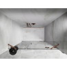 Mexen Lunar Duschdrehtrür rechts 140 cm, transparent, gebürstetes Kupfer - 834S-140-050-65-00-P