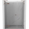 Mexen Lunar L Duschpendeltür links 145 cm, transparent, gebürstetes Kupfer - 834SL-145-050-65-00-L