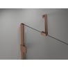 Mexen Lunar Duschdrehtüren rechts 150 cm, transparent, gebürstetes Kupfer - 834S-150-050-65-00-P