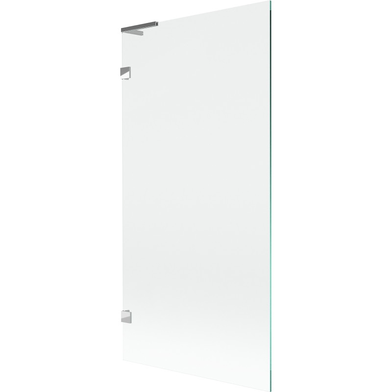 Mexen Lunar L Badewannenaufsatz 1-flügelig 90 x 150 cm, transparent, Chrom - 897L-090-000-01-00