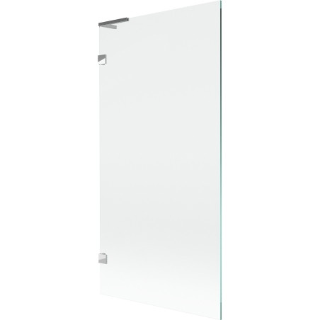 Mexen Lunar L Badewannenaufsatz 1-flügelig 90 x 150 cm, transparent, Chrom - 897L-090-000-01-00