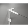 Mexen Lunar L Badewannenabtrennung 1-flügelig 80 x 150 cm, transparent, weiß - 897L-080-000-20-00