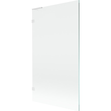 Mexen Lunar L Badeparavent 1-flügelig 100 x 150 cm, transparent, weiß - 897L-100-000-20-00