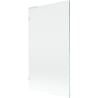Mexen Lunar L Badeparavent 1-flügelig 100 x 150 cm, transparent, weiß - 897L-100-000-20-00