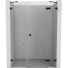 Mexen Lunar Duschkabinentür rechts 120 cm, transparent, schwarz - 834S-120-050-70-00-P