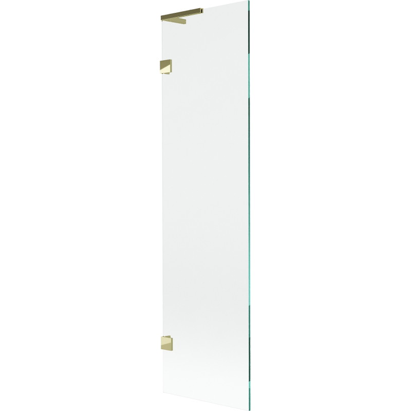 Mexen Lunar L Badewannenwand 1-flügelig 50 x 150 cm, transparent, gold - 897L-050-000-50-00