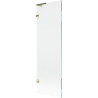 Mexen Lunar L Badewannenfaltwand 1-teilig 60 x 150 cm, transparent, gold - 897L-060-000-50-00