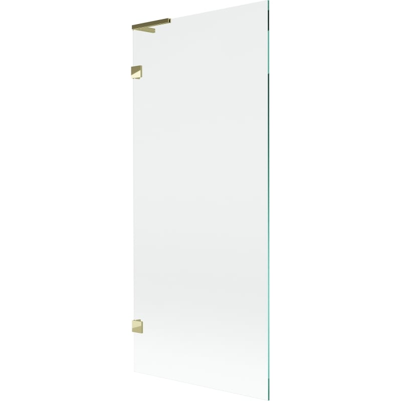 Mexen Lunar L Badezimmertür 1-flügelig 80 x 150 cm, transparent, gold - 897L-080-000-50-00