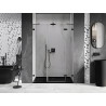 Mexen Lunar Duschdrehtür rechts 140 cm, transparent, schwarz - 834S-140-050-70-00-P