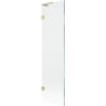 Mexen Lunar L Badewannenabtrennung einflügelig 50 x 150 cm, transparent, gebürstetes Gold - 897L-050-000-55-00