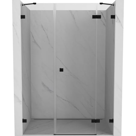 Mexen Lunar Duschdrehtür, rechts, 160 cm, transparent, schwarz - 834S-160-050-70-00-P
