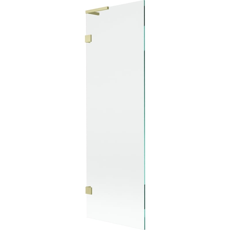 Mexen Lunar L Badewannen-Duschwand 1-flügelig 60 x 150 cm, transparent, gebürstet Gold - 897L-060-000-55-00