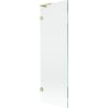 Mexen Lunar L Badewannen-Duschwand 1-flügelig 60 x 150 cm, transparent, gebürstet Gold - 897L-060-000-55-00