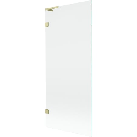 Mexen Lunar L Badewannenabtrennung 1-flügelig 80 x 150 cm, transparent, gold gebürstet - 897L-080-000-55-00