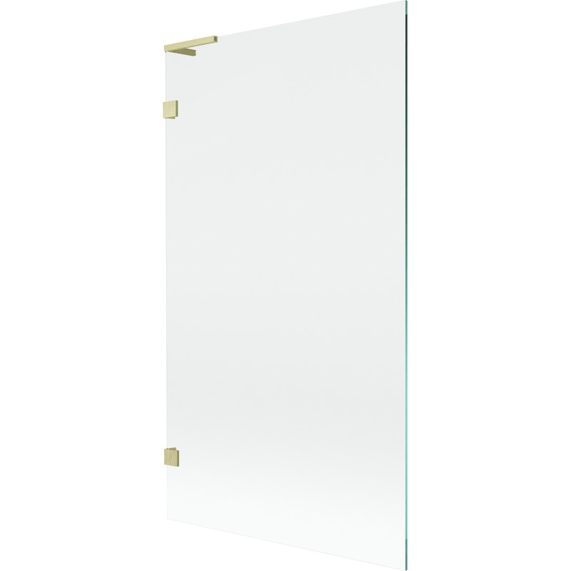 Mexen Lunar L Wannenschirm 1-flügelig 100 x 150 cm, transparent, gebürstetes Gold - 897L-100-000-55-00