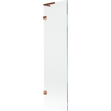 Mexen Lunar L Badewannenaufsatz 1-flügelig 50 x 150 cm, transparent, Roségold - 897L-050-000-60-00