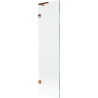 Mexen Lunar L Badewannenaufsatz 1-flügelig 50 x 150 cm, transparent, Roségold - 897L-050-000-60-00