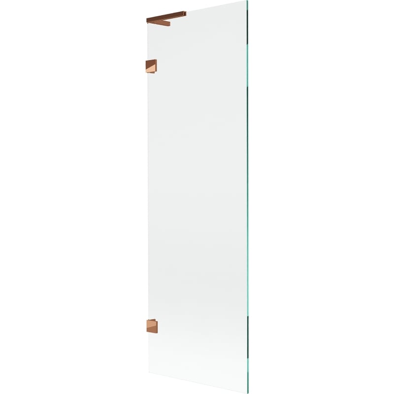 Mexen Lunar L Badewannenfaltwand 1-flügelig 60 x 150 cm, transparent, Roségold - 897L-060-000-60-00