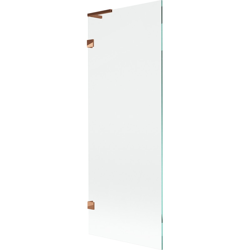 Mexen Lunar L Badewannenfaltwand 1-flügelig 70 x 150 cm, transparent, Roségold - 897L-070-000-60-00