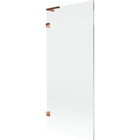 Mexen Lunar L Badewannen-Faltwand 1-flügelig 80 x 150 cm, transparent, Roségold - 897L-080-000-60-00