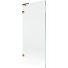 Mexen Lunar L Badewannen-Faltwand 1-flügelig 80 x 150 cm, transparent, Roségold - 897L-080-000-60-00