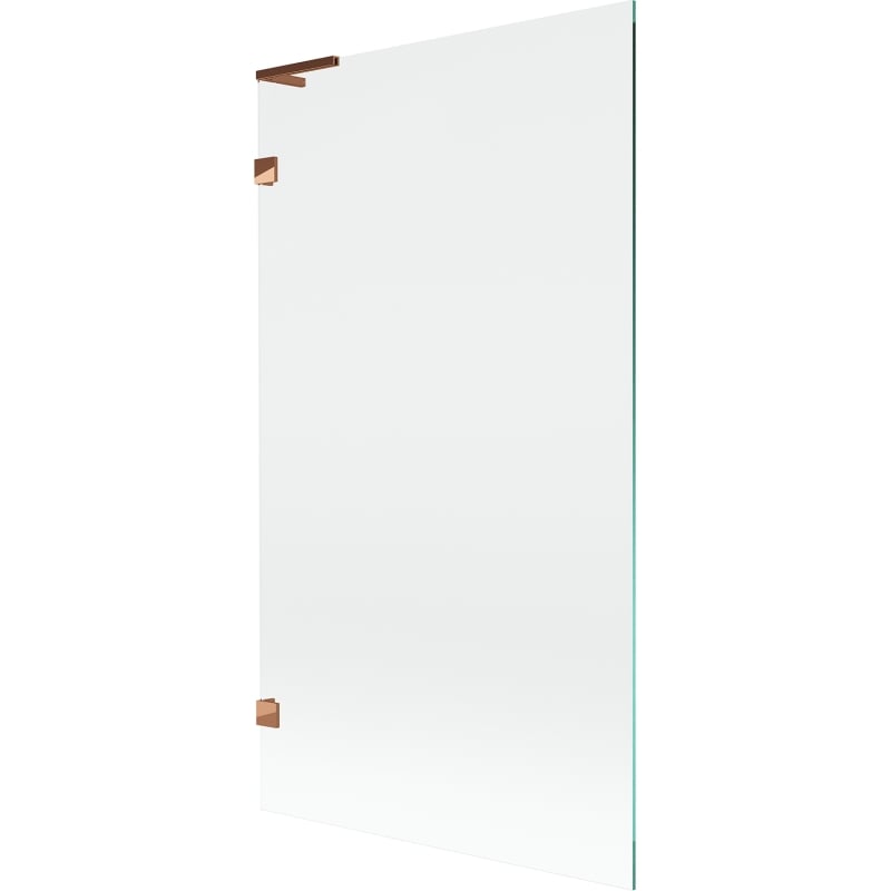 Mexen Lunar L Duschwand 1-flügelig 100 x 150 cm, transparent, Roségold - 897L-100-000-60-00
