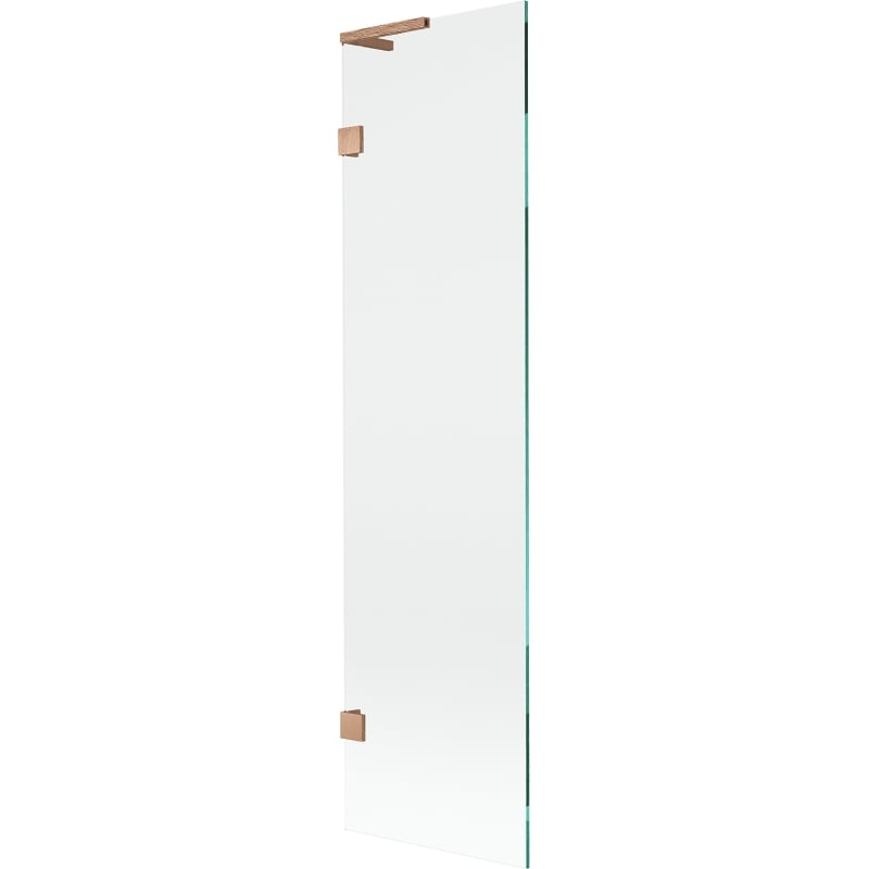 Mexen Lunar L Wannenschirm 1-flügelig 50 x 150 cm, transparent, gebürstetes Kupfer - 897L-050-000-65-00