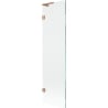 Mexen Lunar L Wannenschirm 1-flügelig 50 x 150 cm, transparent, gebürstetes Kupfer - 897L-050-000-65-00