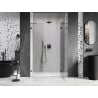 Mexen Lunar Duschschwingtür rechts 150 cm, transparent, Gun Metal - 834S-150-050-95-00-P