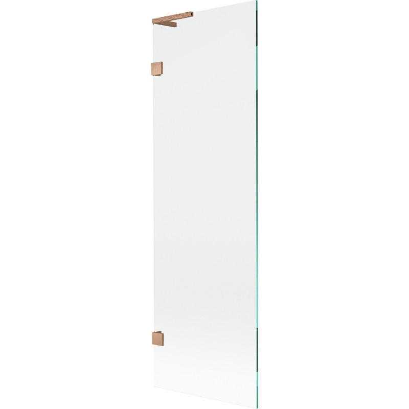 Mexen Lunar L Badewannenfaltwand 1-flügelig 60 x 150 cm, transparent, gebürstetes Kupfer - 897L-060-000-65-00