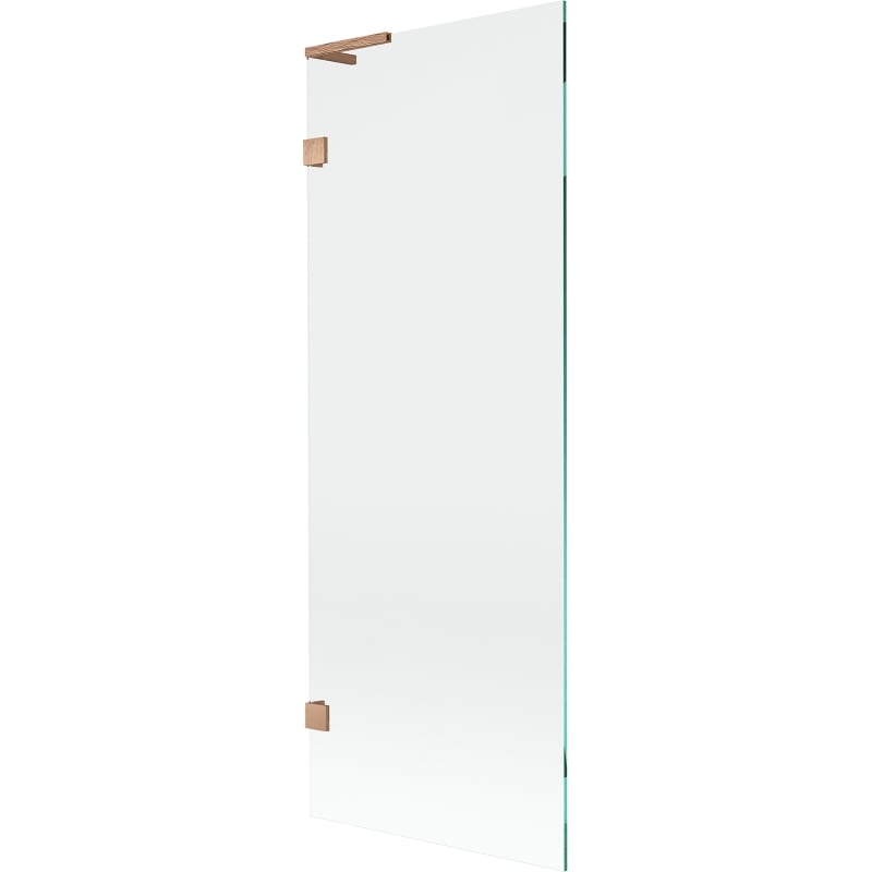 Mexen Lunar L Badewannenfaltwand einflügelig 70 x 150 cm, transparent, gebürstetes Kupfer - 897L-070-000-65-00
