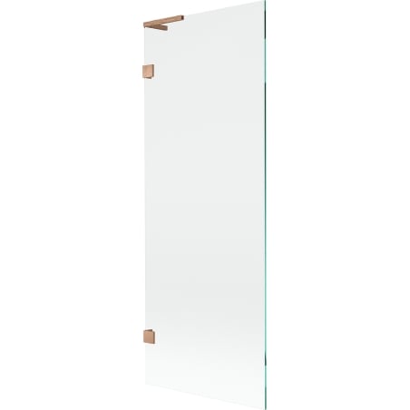 Mexen Lunar L Badewannenfaltwand einflügelig 70 x 150 cm, transparent, gebürstetes Kupfer - 897L-070-000-65-00
