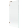 Mexen Lunar L Badewannenwand 1-flügelig 80 x 150 cm, transparent, gebürstetes Kupfer - 897L-080-000-65-00
