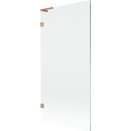 Mexen Lunar L Wannenspiegel einflügelig 90 x 150 cm, transparent, gebürstetes Kupfer - 897L-090-000-65-00