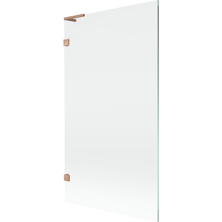 Mexen Lunar L Badewannenabtrennung 1-flügelig 100 x 150 cm, transparent, gebürstetes Kupfer - 897L-100-000-65-00