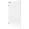 Mexen Lunar L Badewannenabtrennung 1-flügelig 100 x 150 cm, transparent, gebürstetes Kupfer - 897L-100-000-65-00